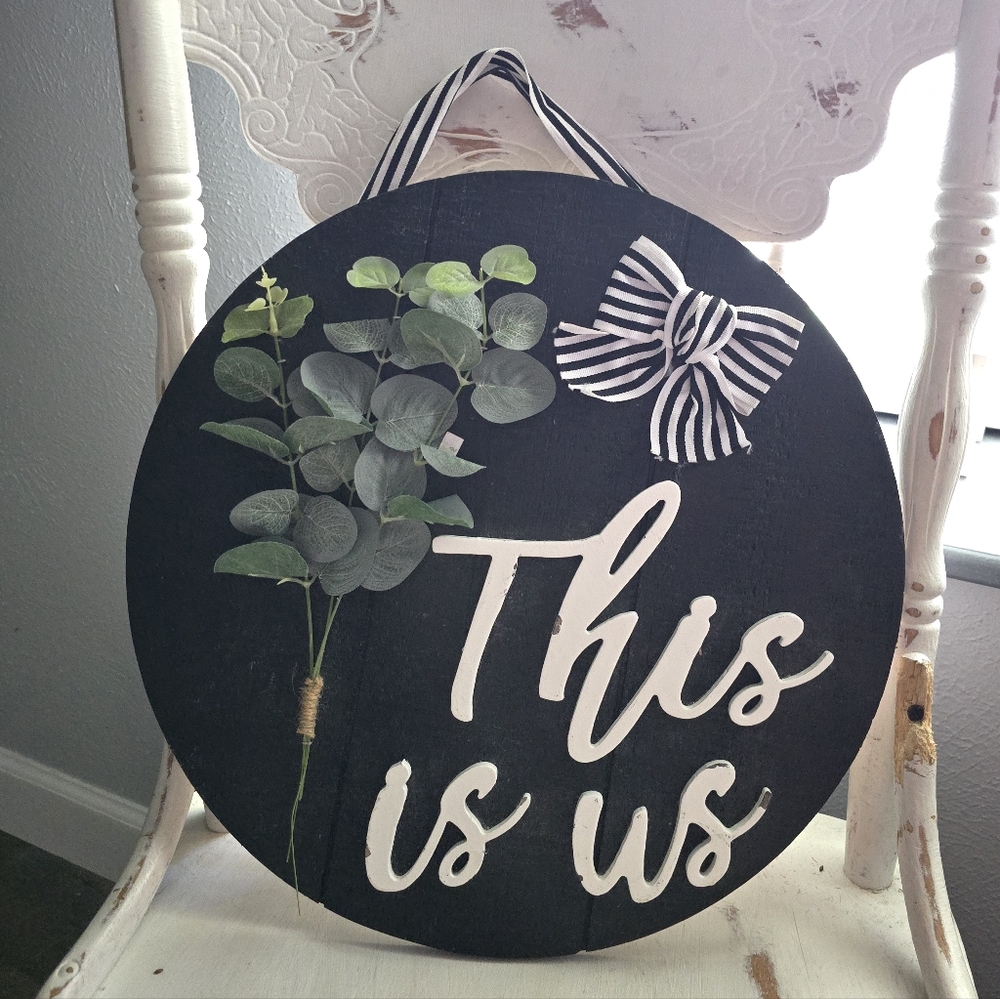 Black and White 'This is Us' Wall Decor